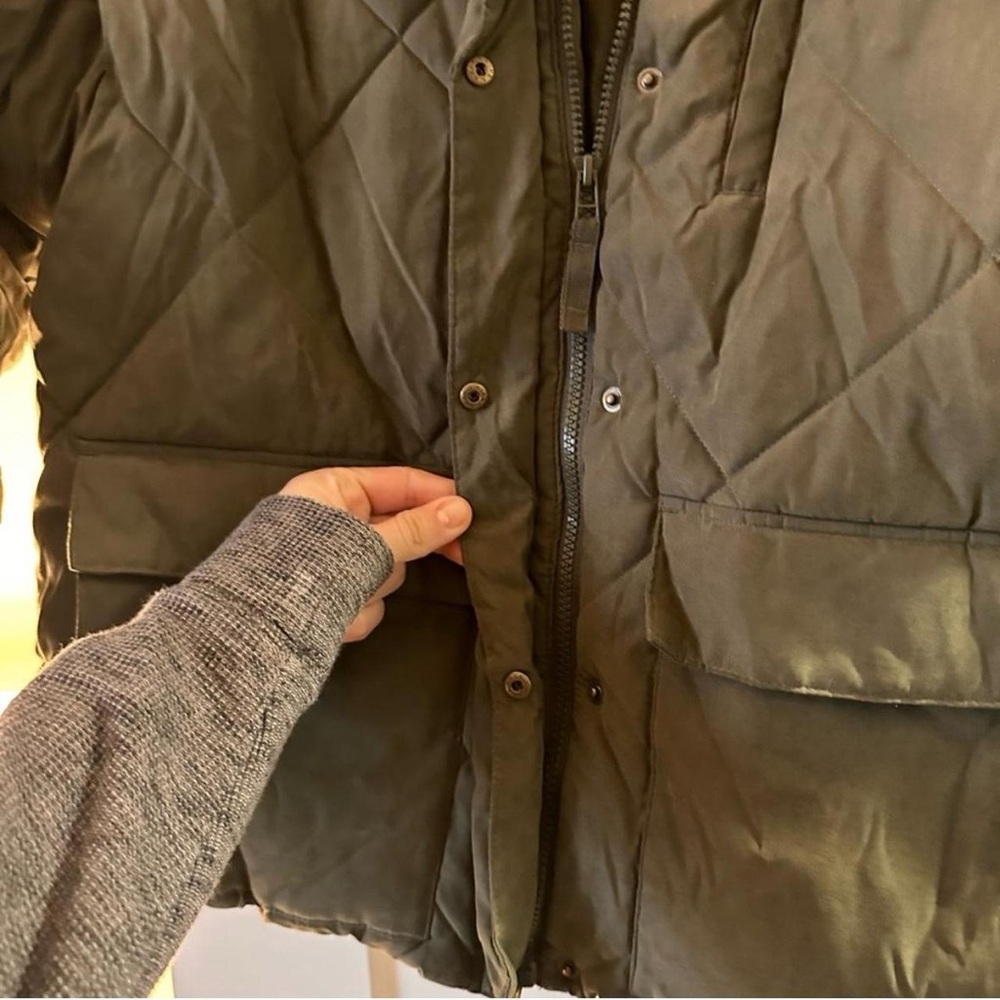 Olive green Puffer Coat down jacket - Picture 5 of 8